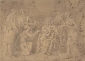Kristus ja lapset, 1600-luku. tekijältä Unbekannt