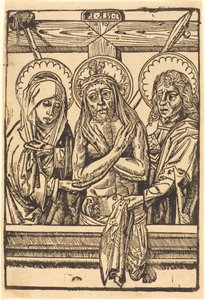 Kristus Marian ja Johanneksen välillä, 14801500. tekijältä Unbekannt