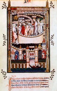 Kristus antaa ehtoollisen St Denisille, 1317 tekijältä Unbekannt