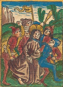 Kristus johdattaa vankilaan, n. 1490. tekijältä Unbekannt