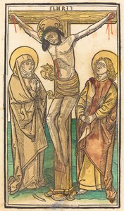 Kristus ristillä, n. 1485. tekijältä Unbekannt