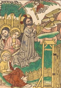 Kristus Öljymäellä, n. 14501460. tekijältä Unbekannt