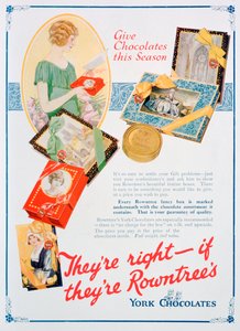 Rowntrees York Chocolatesin joulumainos, 1924 tekijältä Unbekannt