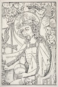 Kristus puolipitkänä, n. 1480. tekijältä Unbekannt