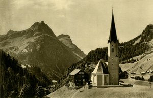 Schröckenin kirkko, Bregenzerwald, Itävalta, 1935. tekijältä Unbekannt