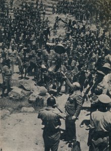 Churchill brittijoukkojen kanssa Pohjois-Afrikassa, kesäkuu 1943, 1945. tekijältä Unbekannt