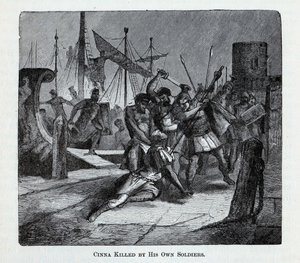 Cinna tappoi omien sotilaidensa toimesta, 1882 tekijältä Unbekannt