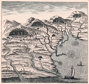 Veden kierto meren ja vuorten välillä, 1665 tekijältä Unbekannt