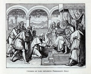 Lodin kansalaiset pyytävät Friedrichsin apua, 1882 tekijältä Unbekannt