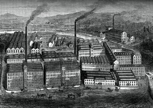 Clarks Anchor Thread Works, Paisley, Skotlanti, n. 1880 tekijältä Unbekannt