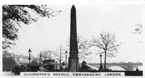 Cleopatras Needle, Embankment, Lontoo, 1920-luku tekijältä Unbekannt