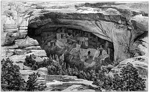Cliff Palace Cliff Palace Canyonissa Coloradon lounaisosassa Yhdysvalloissa, 1901 tekijältä Unbekannt