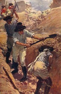 Clive in the Trenches at Arcot, 1751 c1912 tekijältä Unbekannt