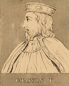 Clovis I, 466-511, 1830. tekijältä Unbekannt