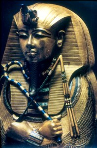 Muinaisen Egyptin faaraon Tutankhamonin arkku, n. 1325 eaa tekijältä Unbekannt