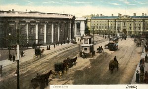 College Green - Dublin, 1800-luvun loppu - 1900-luvun alku. tekijältä Unbekannt