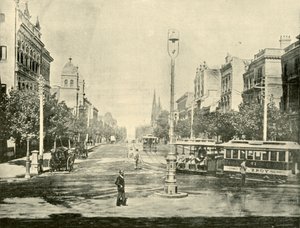 Collins Street, Melbourne, Treasury Buildings, 1901. tekijältä Unbekannt