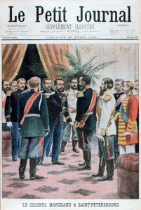 Eversti Jean-Baptiste Marchand Pietarissa, Venäjällä, 1902 tekijältä Unbekannt