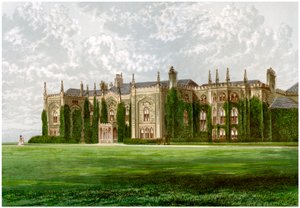 Combermere Abbey, Shropshire, varakreivi Combermeren koti, c1880 tekijältä Unbekannt