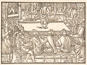 Jean de Roignyn komediat Terencestä, 1552. tekijältä Unbekannt