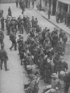 Commando Raiders, jotka lävistivät kanavan puolustuksen Boulognessa vuonna 1942 tekijältä Unbekannt
