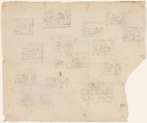 Sävellysluonnoksia Rafaelin ja muiden taiteilijoiden mukaan, c. 1800. tekijältä Unbekannt