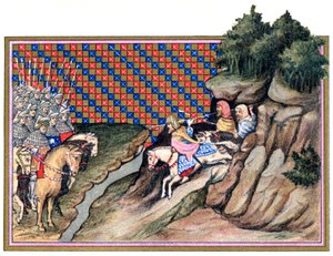 Earl of Gloucesterin ja irlantilaisen päällikön Richard II:n konferenssi Irlannissa, 1399, 18 tekijältä Unbekannt