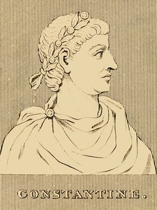 Konstantinus, 272-337 jKr., 1830. tekijältä Unbekannt