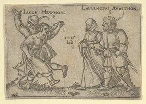 Kopio heinä- ja elokuusta, talonpoikien juhlasta tai 12 kuukaudesta, vuoden 1547 jälkeen. tekijältä Unbekannt
