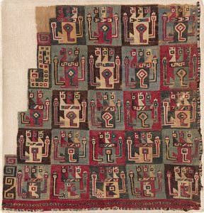 Kulmafragmentti, luultavasti tunikasta, n. 700-1100. tekijältä Unbekannt