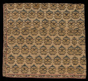 Huivin kulmafragmentti, 1700-luvun lopulla. tekijältä Unbekannt