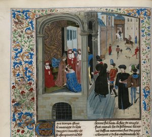 Kaarle VI:n kruunaus, noin 1470-1475. tekijältä Unbekannt