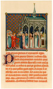 Kaarle V:n kruunaus, c1365 tekijältä Unbekannt