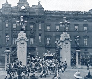 Kuningas Yrjö V:n ja kuningatar Marian kruunajaiset, Lontoo, 1911. tekijältä Unbekannt