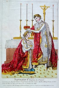 Keisarinna Josephinen kruunaus 2. joulukuuta 1804, 1800-luku tekijältä Unbekannt