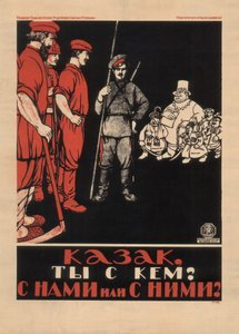 Kasakka! Kummalla puolella olet Oletko kanssamme vai heidän kanssaan, 1920 tekijältä Unbekannt