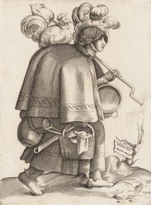 Pukulevy: Soturin vaimo Saksasta, n. 1558-70. tekijältä Unbekannt