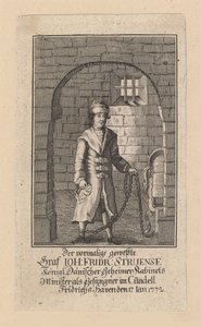 Kreivi Johann Friedrich Struensee 1737-1772, 1772. tekijältä Unbekannt