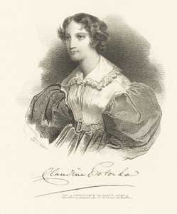 Kreivitär Klaudyna Claudine Potocka, os. Dzialynska 1801-1836, n. 1830. tekijältä Unbekannt
