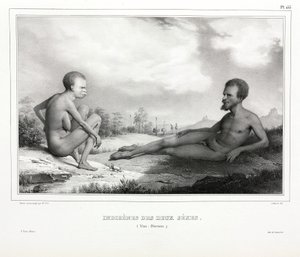 Aboriginaalipari Tasmaniasta (Australia) tekijältä Unbekannt