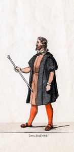 Tuomioistuimen pukusuunnittelu Shakespearen näytelmään Henry VIII, 1800-luku tekijältä Unbekannt