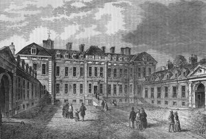 Montagu Housen sisäpiha, Great Russell Street, Bloomsbury, Lontoo, 1830 1878 tekijältä Unbekannt