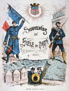 Kansi Pariisin piirityksen muistoille, 1870-1871 tekijältä Unbekannt