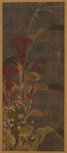 Coxcombs, maissi ja aamupalat, Momoyama-kausi, 1568-1615. tekijältä Unbekannt