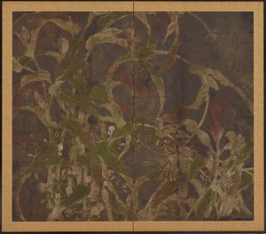 Coxcombs, maissi ja aamupalat, Momoyama-kausi, 1568-1615. tekijältä Unbekannt