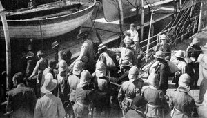 Cronjes Captive Warriors, Docks, Paardeberg, Etelä-Afrikka, 1900 tekijältä Unbekannt