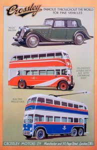 Crossley Motorsin mainos, 1937 tekijältä Unbekannt