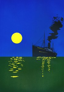 Risteilyalus merellä auringon kanssa, 1909. tekijältä Unbekannt