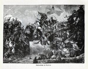 Ristiretkeläiset taistelussa, 1882 tekijältä Unbekannt