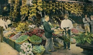 Kuuban hedelmäkauppa, c1910 tekijältä Unbekannt